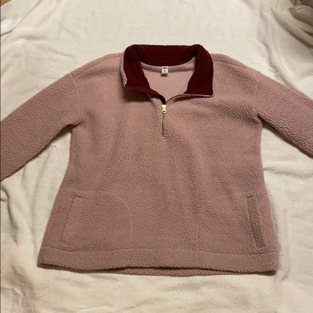Fuzzy quarter-zip